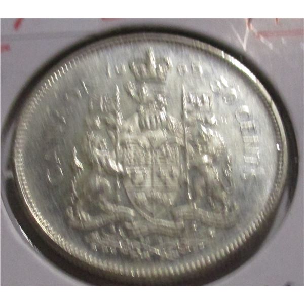 1965 CANADA SILVER HALF DOLLAR
