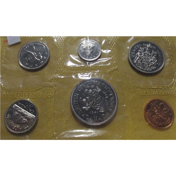 1971 PROOF CANADA BRITISH COLUMBIA MINT SEALED COIN SET