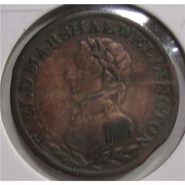 FIELD MARSHALL WELLINGTON HALF PENNY TOKEN