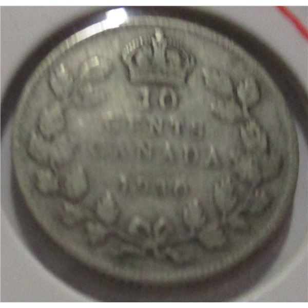 1930 CANADA KING GEORGE V SILVER DIME