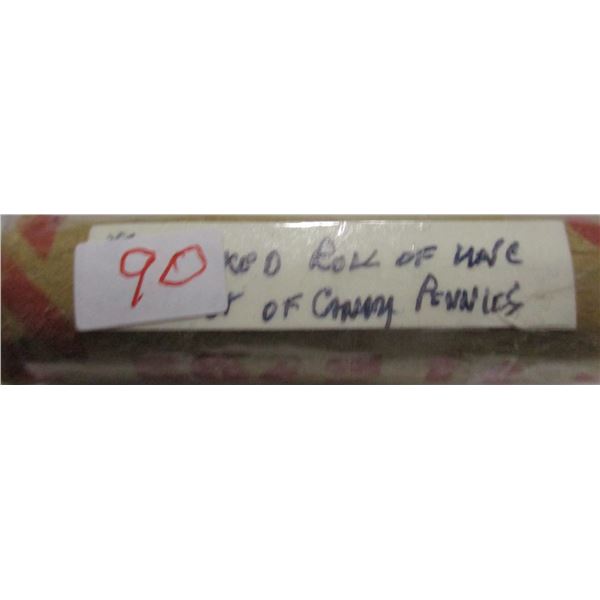 MIXED ROLL OF UNCIRCULATED CANADA MIXED DATE PENNIES