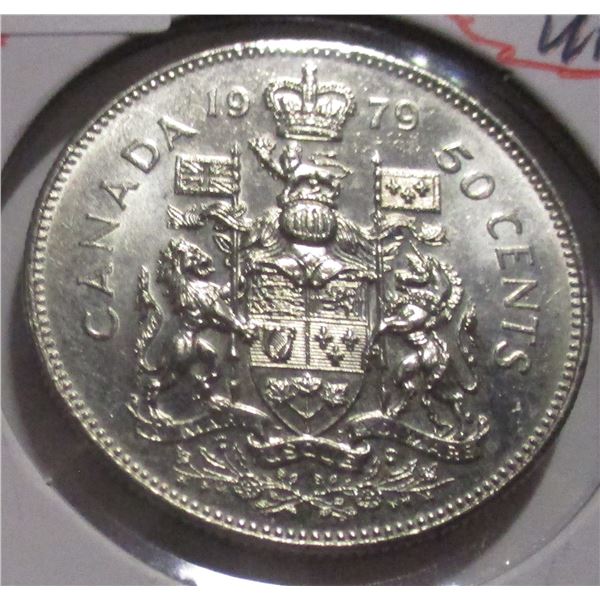 1979 UNCIRCULATED CANADA HALF DOLLAR
