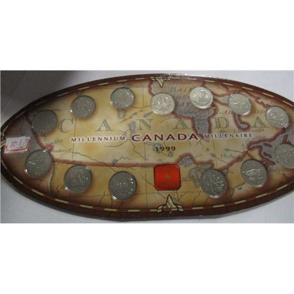1999 CANADA MILLENIUM MINT QUARTER SET