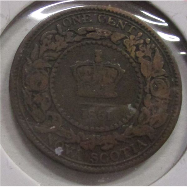 1861 NOVA SCOTIA VICTORIAN PENNY TOKEN