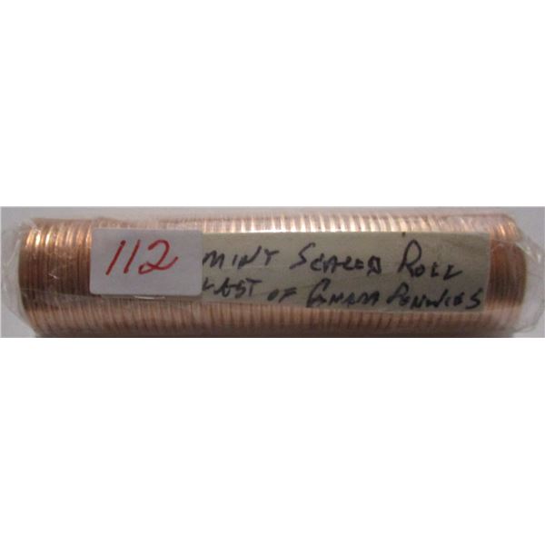 MINT SEALED ROLL LAST OF CANADA PENNIES