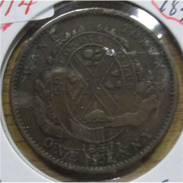 1837 PROVINCE OF CANADA PENNY TOKEN