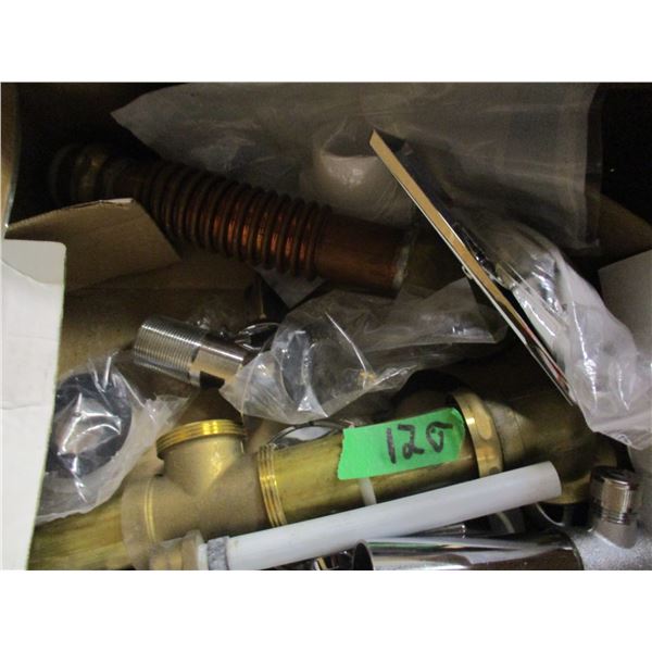 BOX C/W PLUMBING ITEMS, ETC