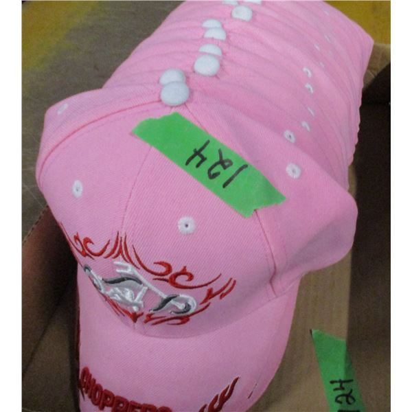 APPROX. 20 PINK BALL HATS "CHOPPERS"