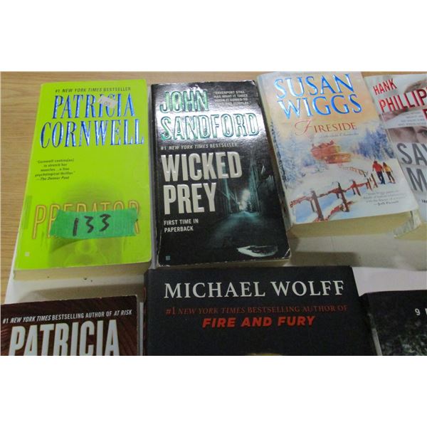 ESTATE:  BOX C/W HARD & SOFT COVER BOOKS