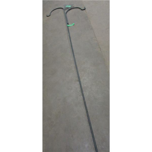ESTATE:  88" HIGH 2 PLANT HOLDER WITH BUTTERFLY PICTURE