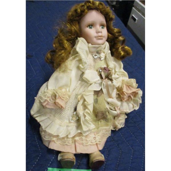 ESTATE:  APPROX. 12" BISQUE PORCELAIN COLLECTABLE DOLL