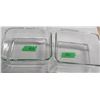 Image 1 : ESTATE:  2 GLASS CASSEROLES (APPROX. 9" X 7")