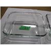Image 2 : ESTATE:  2 GLASS CASSEROLES (APPROX. 9" X 7")
