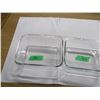 Image 4 : ESTATE:  2 GLASS CASSEROLES (APPROX. 9" X 7")