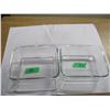Image 6 : ESTATE:  2 GLASS CASSEROLES (APPROX. 9" X 7")