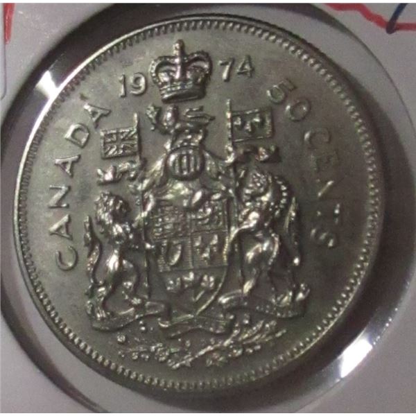 1974 CH/AU CANADA HALF DOLLAR