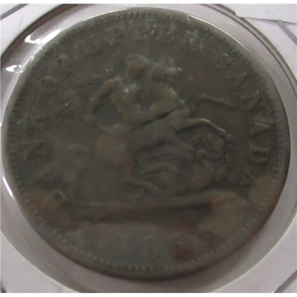 1854 BANK OF UPPER CANADA PENNY TOKEN