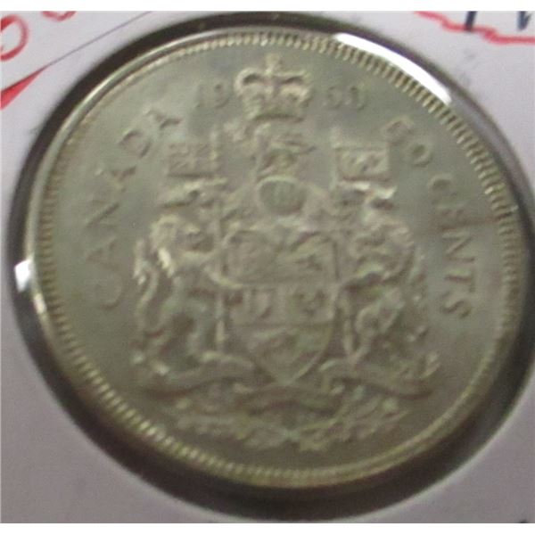 1960 CANADA SILVER HALF DOLLAR