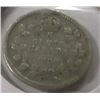 Image 1 : 1909 ROUND LEAVES/POINTED LEAVES CANADA SILVER FIVE CENT