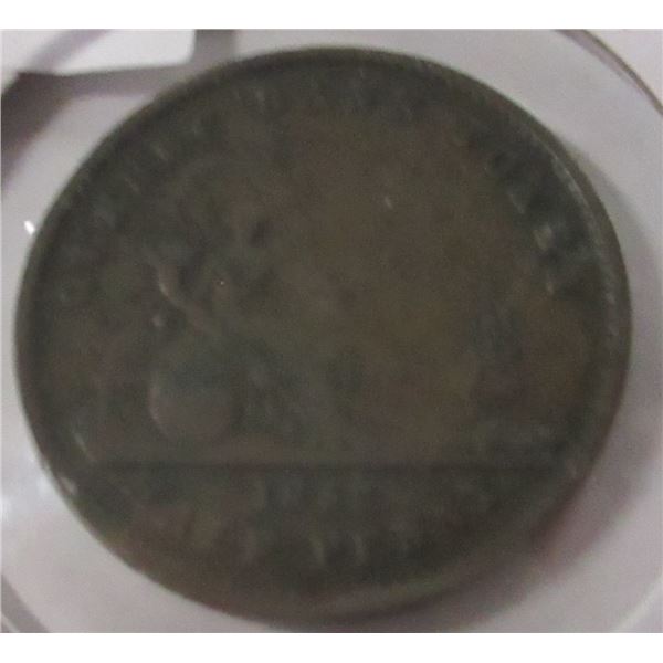 1852 QUEBEC HALF PENNY BANK TOKEN