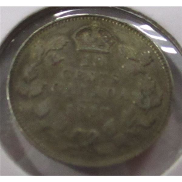 1917 CANADA KING GEORGE V SILVER DIME