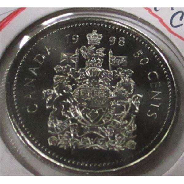 1998 CH/BU CANADA HALF DOLLAR
