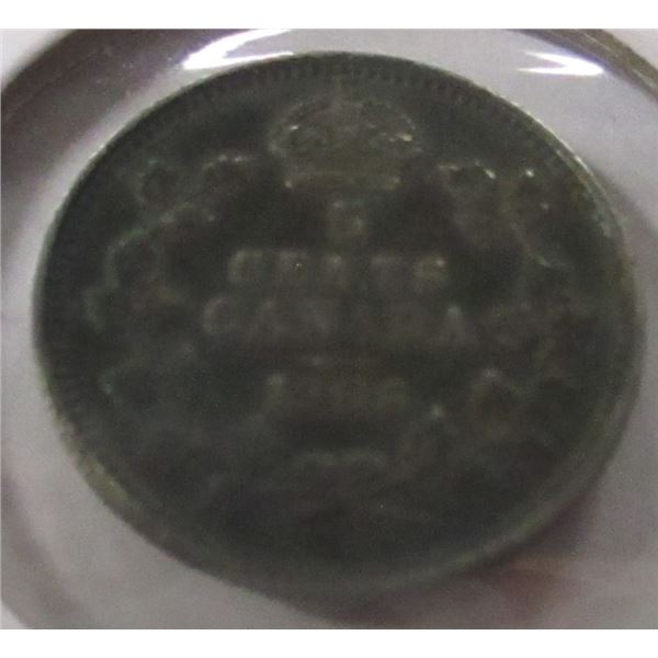 1906 CANADA KING EDWARD VII SILVER FIVE CENT