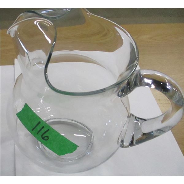ESTATE:  3 LITRE GLASS PITCHER