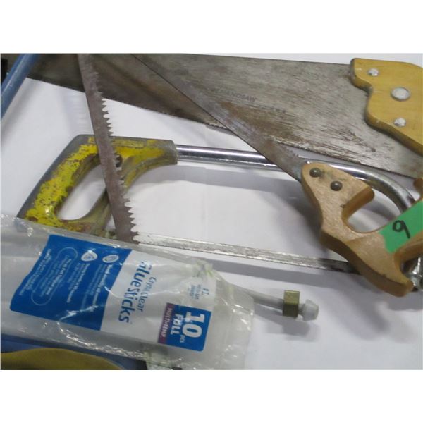 ESTATE:  FLAT C/W TOOLS (SAWS)