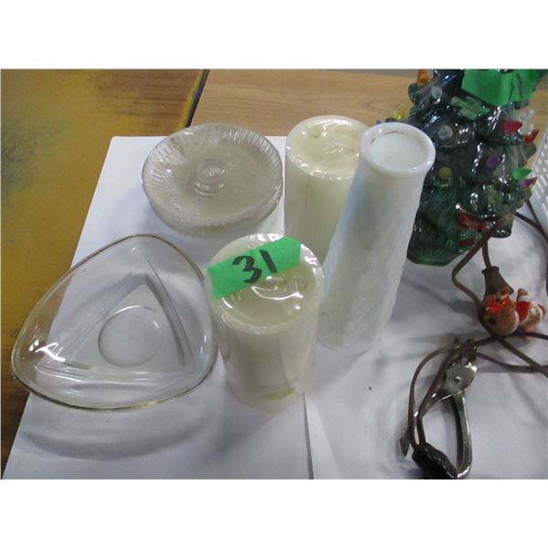 ESTATE:  CANDLES, CHRISTMAS DECORATIONS, ETC