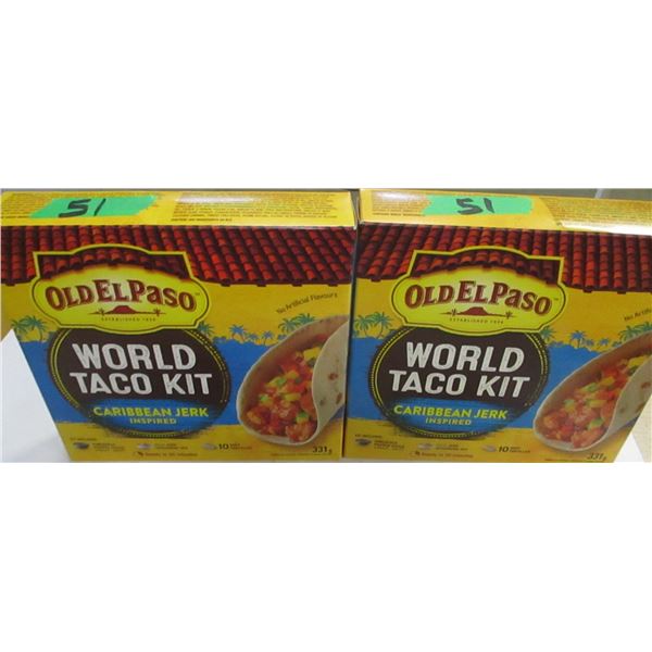 SHELF PULLS (AS IS):  OLD EL PASO WORLD TACO KIT (331G) - 2 BOXES