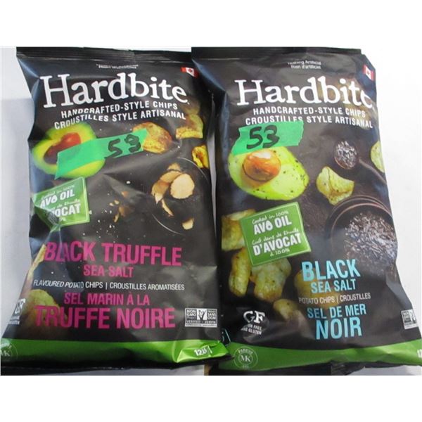 SHELF PULLS (AS IS):  HARD BITE CHIPS (128G) - 2 BAGS
