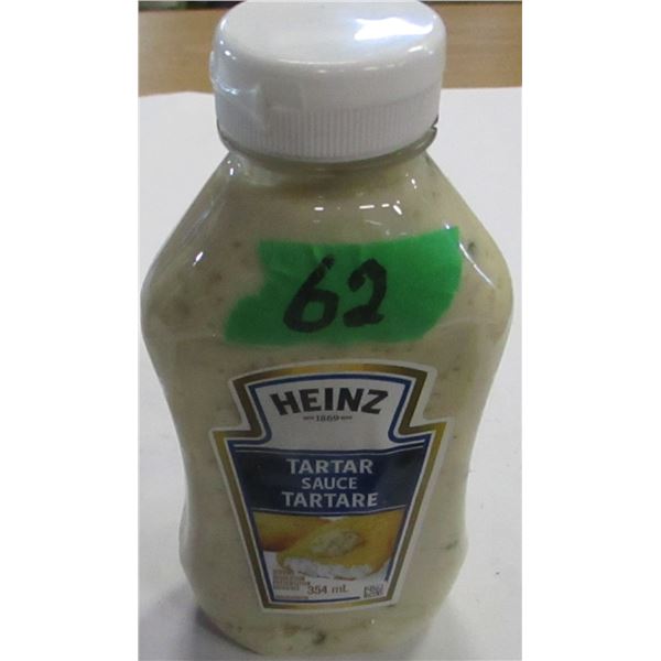 SHELF PULLS (AS IS):  TARTER SAUCE (354 ML) - BOTTLE