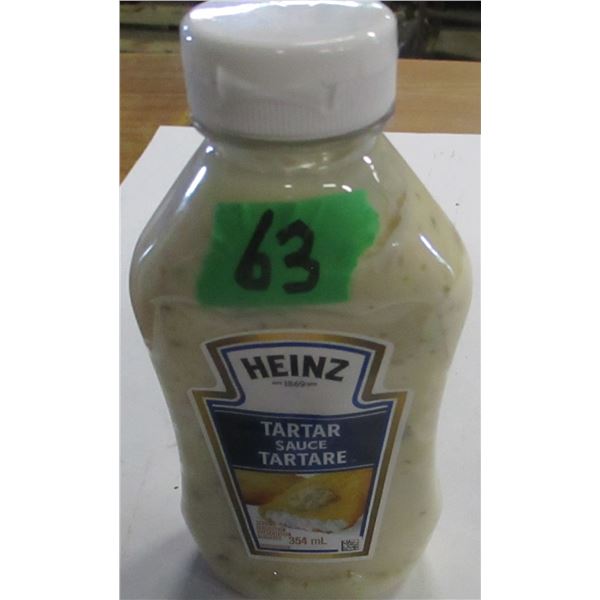 SHELF PULLS (AS IS):  TARTER SAUCE (354 ML) - BOTTLE