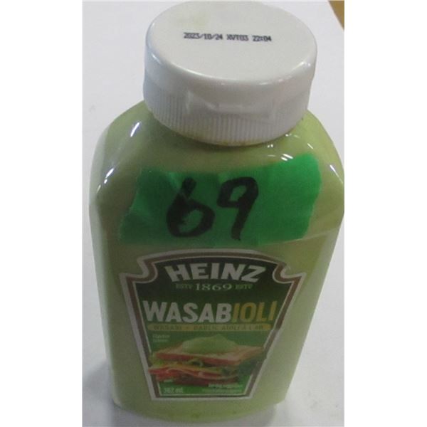SHELF PULLS (AS IS):  WASABIOLI DRESSING (362 ML) - BOTTLE
