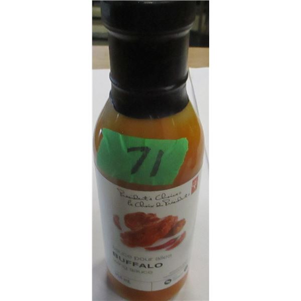 SHELF PULLS (AS IS):  BUFFALO WING SAUCE (354 ML) - BOTTLE
