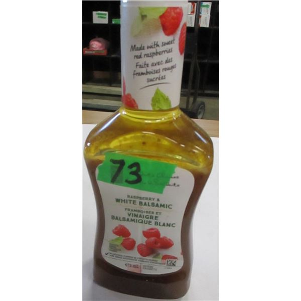 SHELF PULLS (AS IS):  RASPBERRY & BALSAMIC DRESSING (475 ML) - BOTTLE