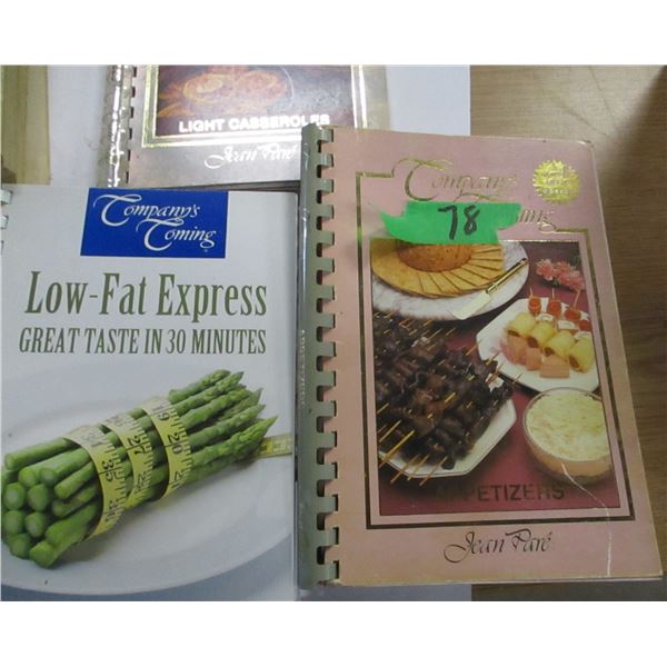ESTATE:  BOX C/W COOKBOOKS