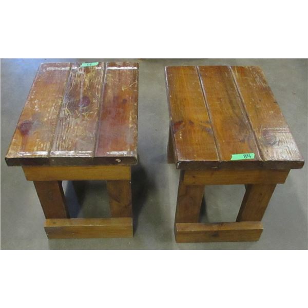 ESTATE:  2 PINE END TABLES