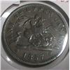 Image 1 : 1857 BANK OF UPPER CANADA PENNY TOKEN