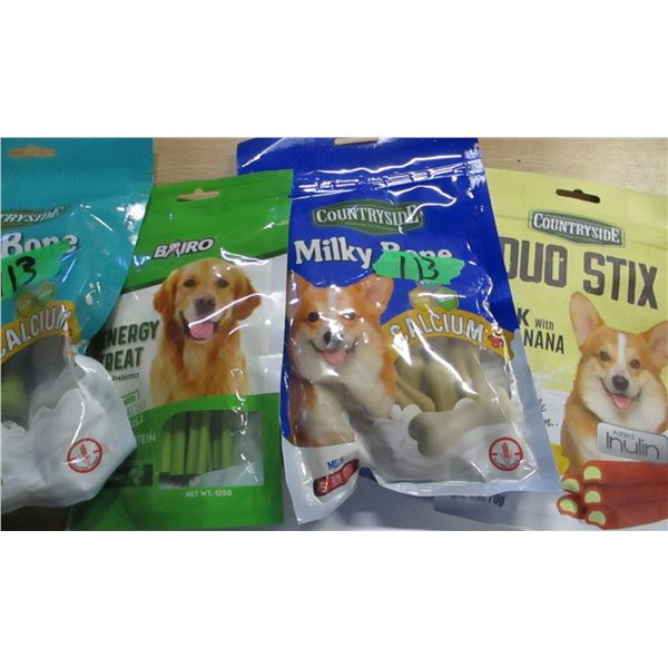 SHELF PULLS (AS IS):  DOG TREATS - 5 BAGS
