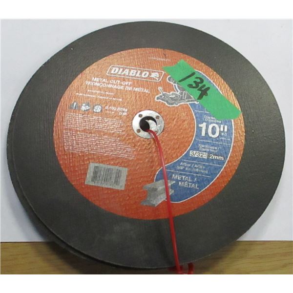 ESTATE:  2 - 10" METAL CUT OFF BLADES