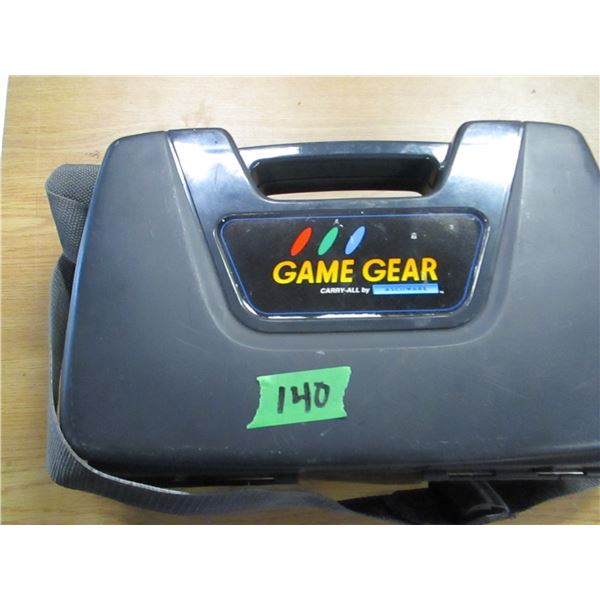 ESTATE:  GAME GEAR CARRY ALL C/W SEGA HAND HELD GAME, ETC