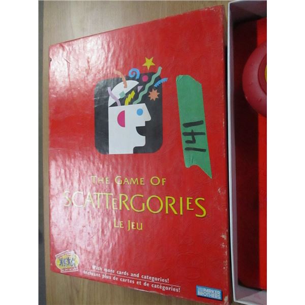ESTATE:  SCATTERGORIES GAME
