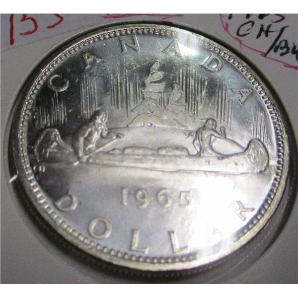 1965 CH/BU CANADA SILVER DOLLAR