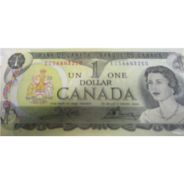 1973 CRISP UNCIRCULATED LAST OF CANADA $1 BILLS