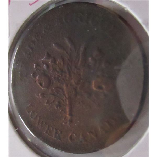 1836 LOWER CANADA PENNY TOKEN