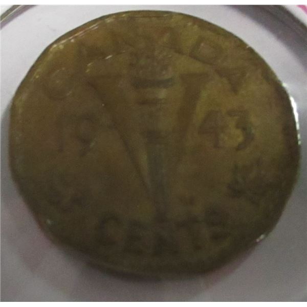 1943 WORLD WAR CANADA VICTORY NICKEL
