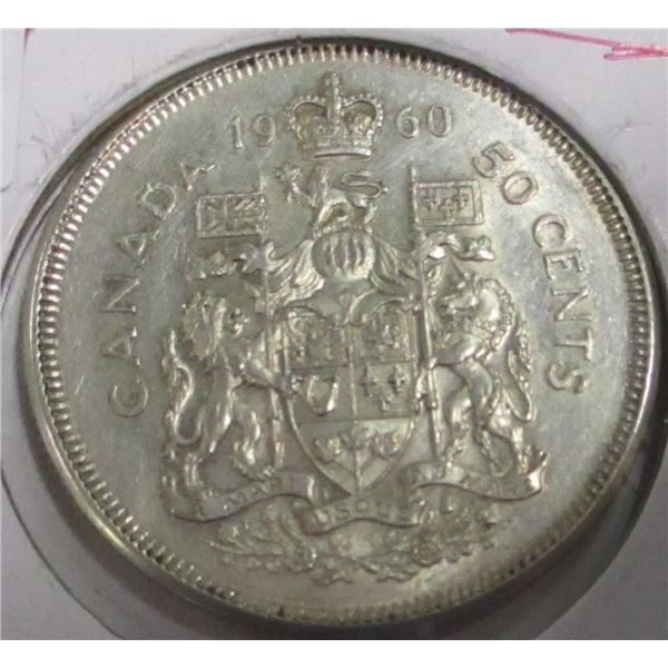1960 CANADA SILVER HALF DOLLAR