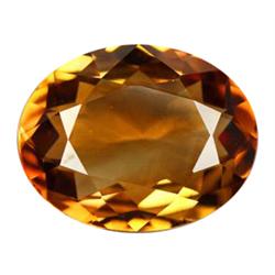 12.55ct Oval Shape Imperial Natural Topaz Rare VVS Appraisal Estimate $2085 Appraisal Estimate $1757